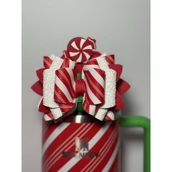 Customized Stanley X Target 2025 Holiday Exclusive CANDY CANE TWIST 40oz BNWT - Picture 3 of 12
